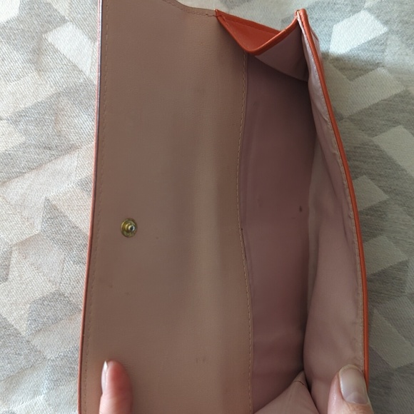 Coach Wallet - Salmon Pink w/ Goldtone Hardware - Picture 3 of 10